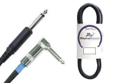 Rapco 6" Instrument Cable | 1/4" To Right Angle 1/4" Cables