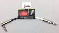 Rapco 6" Instrument Cable | 1/4" To Right Angle 1/4" Cables
