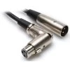 Cables Rapco 6' XLR Cable With Female Right Angle 1 Cables Rapco 6' XLR Cable With Female Right Angle