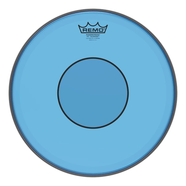 Remo Powerstroke 77 Colortone Blue Drumhead | 13" Drumheads 3 Remo Powerstroke 77 Colortone Blue Drumhead | 13" Drumheads