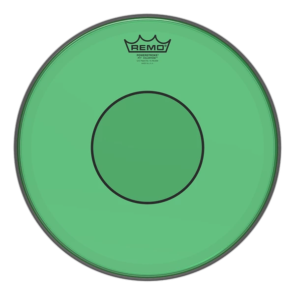Drumheads Remo Powerstroke 77 Colortone Green Drumhead | 14" 3 Drumheads Remo Powerstroke 77 Colortone Green Drumhead | 14"