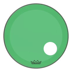 Remo Powerstroke P3 Colortone Green Bass Drumhead W/Hole | 22"