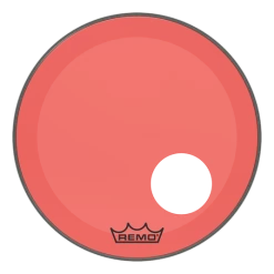 Remo Powerstroke P3 Colortone Red Bass Drumhead W/ Hole | 20"