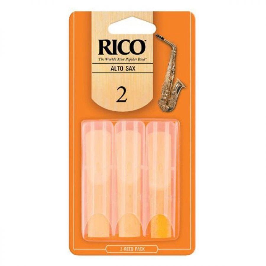 Rico Alto Sax Reeds #2 3-Pack | RJA0320 3 Rico Alto Sax Reeds #2 3-Pack | RJA0320