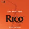 D'Addario Rico Alto Sax Reeds, Strength 1.5, 10-pack 1 D'Addario Rico Alto Sax Reeds, Strength 1.5, 10-pack