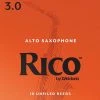 D'Addario Rico Alto Sax Reeds, Strength 3, 10-pack