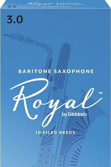 D'Addario Rico Royal Baritone Sax Reeds, Strength 3, 10-pack 3 D'Addario Rico Royal Baritone Sax Reeds, Strength 3, 10-pack