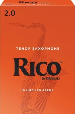 D'Addario Rico Tenor Sax Reeds | Strength 2 | 10-pack