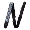 Levys Guitar Accessories Right Height Strap W/ Woven Blue White Black Motif