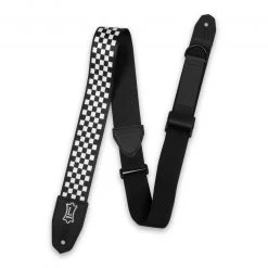Levys Guitar Accessories Right Height Sublimation Strap W/ Checkered Motif