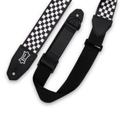 Levys Guitar Accessories Right Height Sublimation Strap W/ Checkered Motif