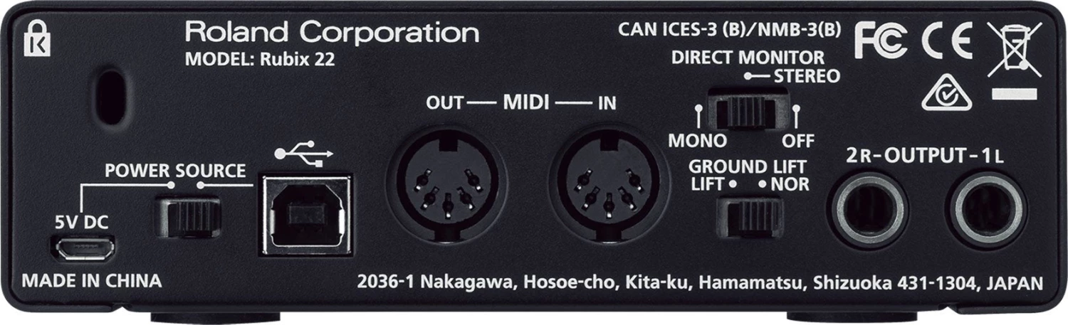 Roland Rubix 22 USB Audio Interface | 2 In 2 Out 4 Roland Rubix 22 USB Audio Interface | 2 In 2 Out