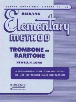 Method Books Rubank Elementary Method - Trombone Or Baritone
