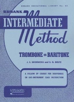 Rubank Intermediate Method - Trombone Or Baritone Method Books