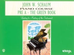 Schaum Piano Course - Pre A - Green Book Piano Books
