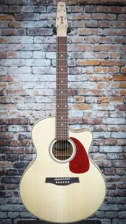 Seagull Performer CW Mini Jumbo Flame Maple QIT Acoustic Guitar