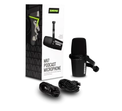 Shure MV7-K XLR & USB Microphone Black