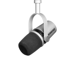 SHURE MV7-S XLR & USB Microphone Silver Microphones