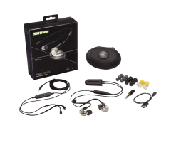 Shure SE425-V+BT2 Wireless Sound Isolating Earphones - Silver Wireless Monitors 7 Shure SE425-V+BT2 Wireless Sound Isolating Earphones - Silver Wireless Monitors