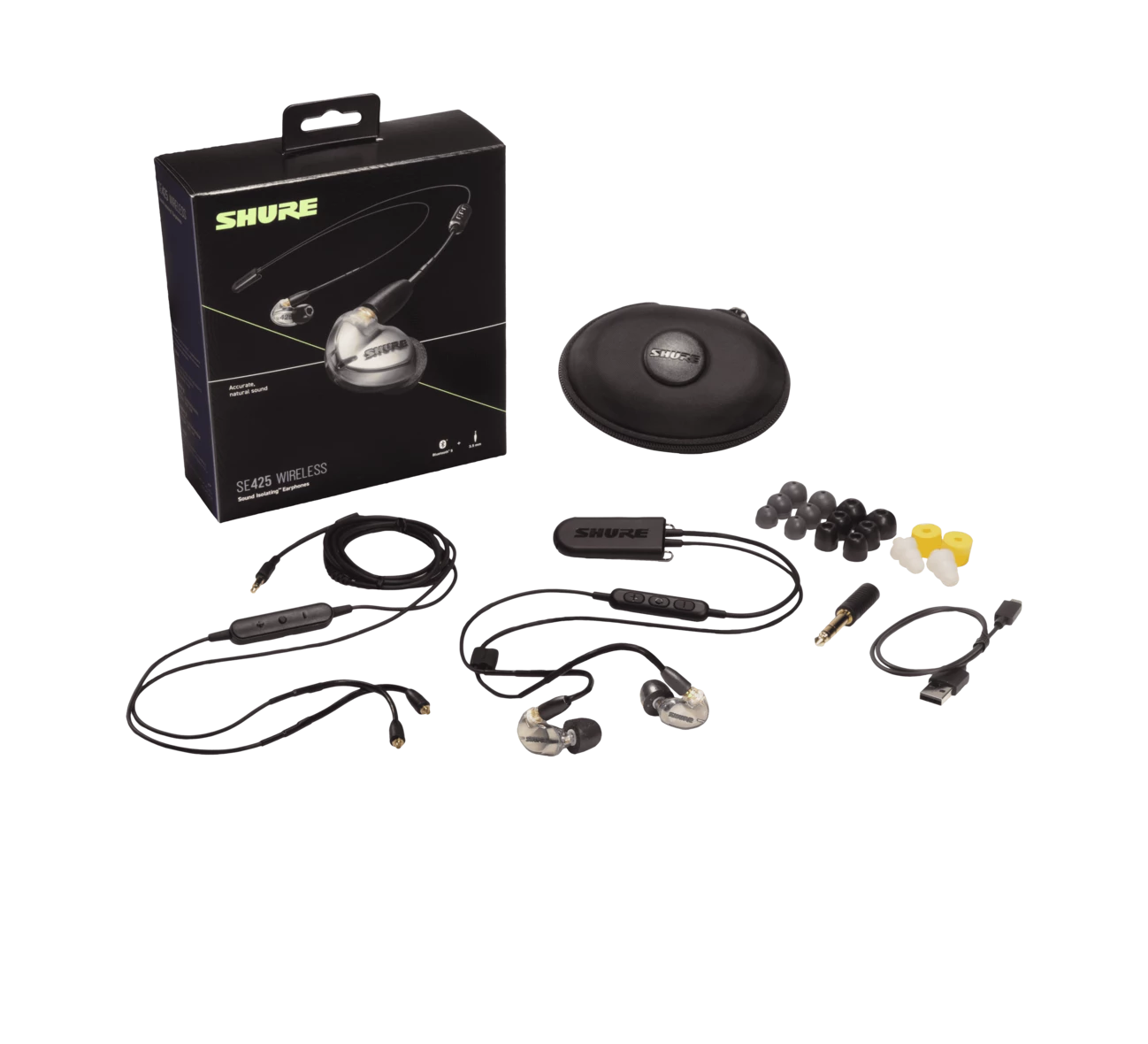 Shure SE425-V+BT2 Wireless Sound Isolating Earphones - Silver Wireless Monitors 5 Shure SE425-V+BT2 Wireless Sound Isolating Earphones - Silver Wireless Monitors