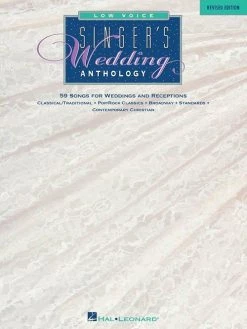 Hal Leonard Singer's Wedding Anthology For Low Voice