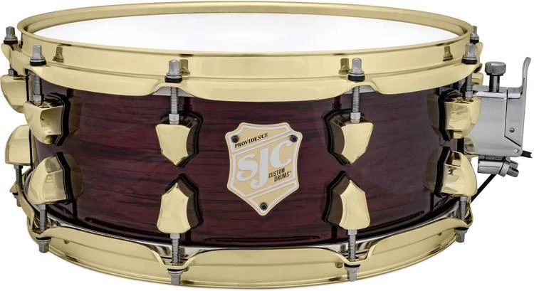 SJC DRUMS SJC Custom Drums Providence Series Snare Drum - 5.5" X 14" - Merlot Ripple Acoustic Drums 3 SJC DRUMS SJC Custom Drums Providence Series Snare Drum - 5.5" X 14" - Merlot Ripple Acoustic Drums
