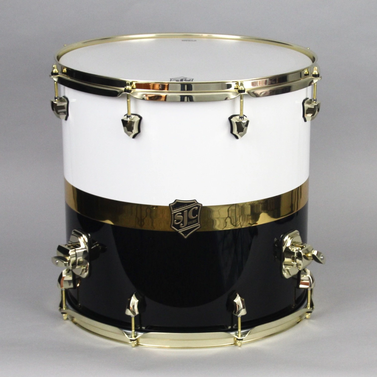 SJC Paramount Tuxedo Gold 3 Piece Shell Pack Acoustic Drums 9 SJC Paramount Tuxedo Gold 3 Piece Shell Pack Acoustic Drums