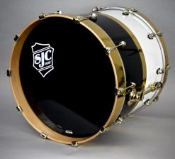 SJC Paramount Tuxedo Gold 3 Piece Shell Pack Acoustic Drums 15 SJC Paramount Tuxedo Gold 3 Piece Shell Pack Acoustic Drums
