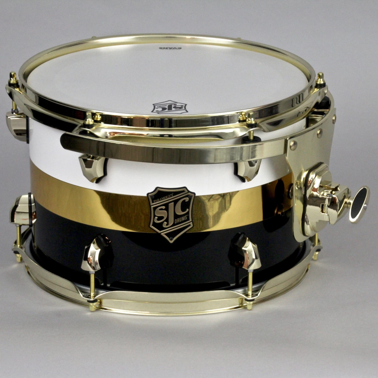 SJC Paramount Tuxedo Gold 3 Piece Shell Pack Acoustic Drums 7 SJC Paramount Tuxedo Gold 3 Piece Shell Pack Acoustic Drums