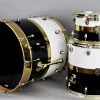 SJC Paramount Tuxedo Gold 3 Piece Shell Pack Acoustic Drums 1 SJC Paramount Tuxedo Gold 3 Piece Shell Pack Acoustic Drums