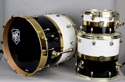 SJC Paramount Tuxedo Gold 3 Piece Shell Pack Acoustic Drums