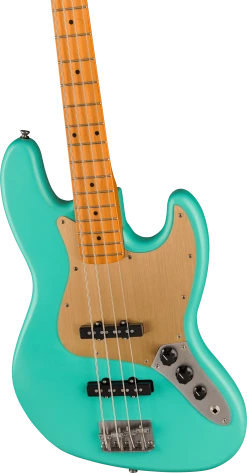Squier 40th Anniversary Jazz Bass Gold Edition | Seafoam Green Guitar