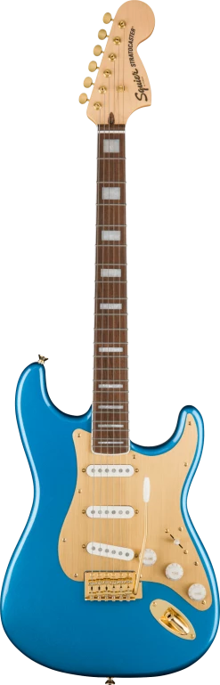 Squier 40th Anniversary Stratocaster Gold Edition | Lake Placid Blue Guitar