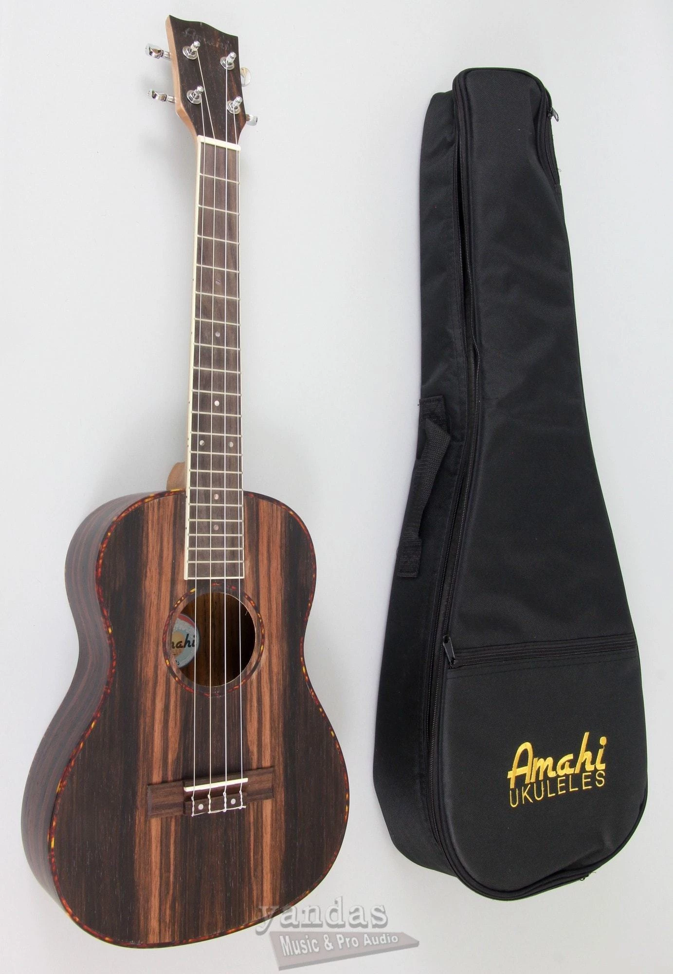 Ukuleles Amahi UK990 Tenor Classic Ebony Wood Ukulele 3 Ukuleles Amahi UK990 Tenor Classic Ebony Wood Ukulele