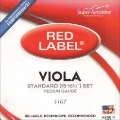 Super Sensitive Red Label Cello String Set - 1/2 Size Strings
