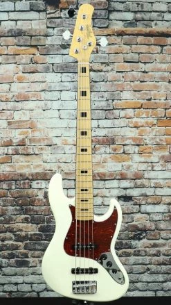 Tagima TJB-5 Jazz Style 5-String Bass Guitar | Olympic White