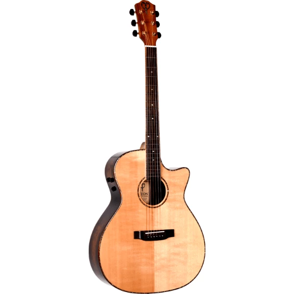 Teton 170 Acacia Auditorium Acoustic Electric Guitar | Honey Burst 5 Teton 170 Acacia Auditorium Acoustic Electric Guitar | Honey Burst