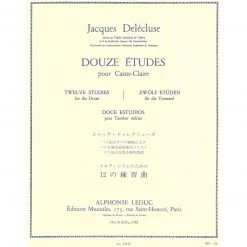 Charles Dumont Twelve Studies For The Drum By J. Dele'cluse