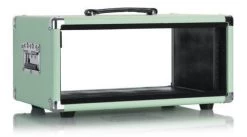 Gator Vintage Amp Vibe Rack Case, 3U Seafoam Green Portable Racks