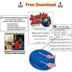 World Percussin World Percussion Jumbie Jam Deluxe Steel Drum Kit With Stand