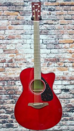 Yamaha FSX800C Concert Cutaway | Ruby Red Finish Guitar