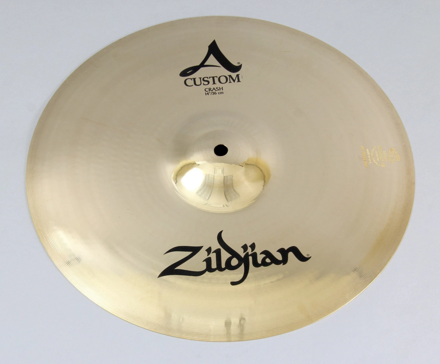 Cymbals Zildjian A20525 14" A Custom Crash Cymbal | Brilliant 3 Cymbals Zildjian A20525 14" A Custom Crash Cymbal | Brilliant