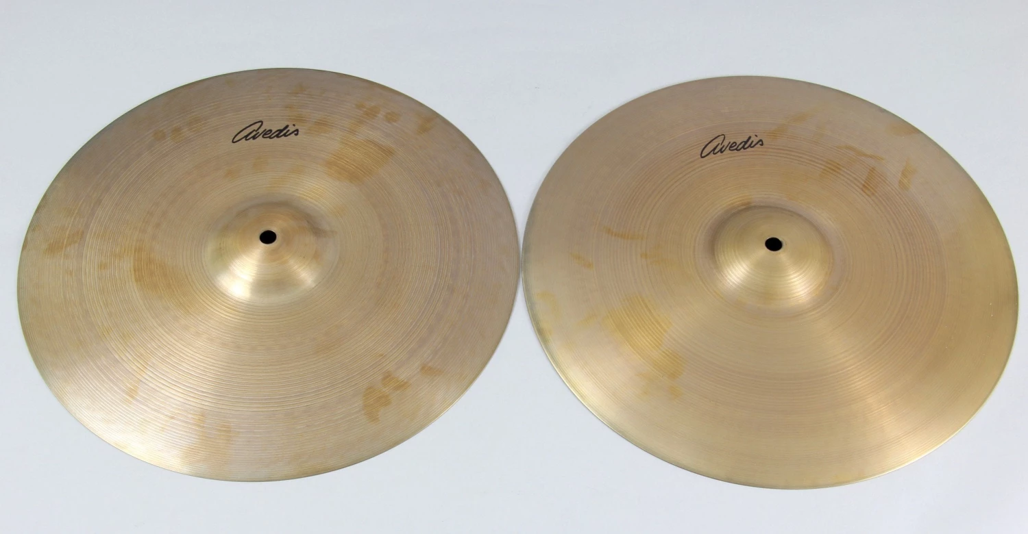 Zildjian Avedis 15 Inch Hi-Hat Pair Cymbals 3 Zildjian Avedis 15 Inch Hi-Hat Pair Cymbals